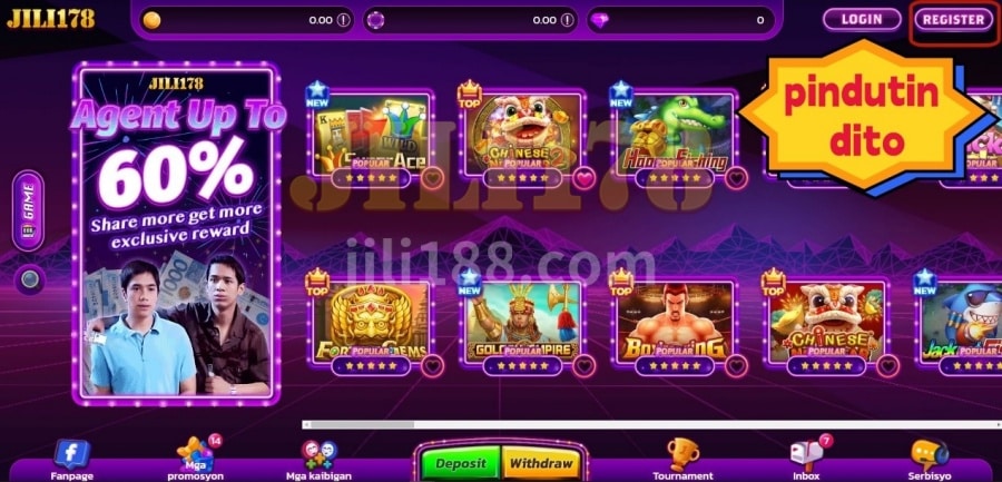 Ang "JILI178 online casino" ay nag-aalok ng libu-libong mga laro sa online casino para sa mga manlalaro